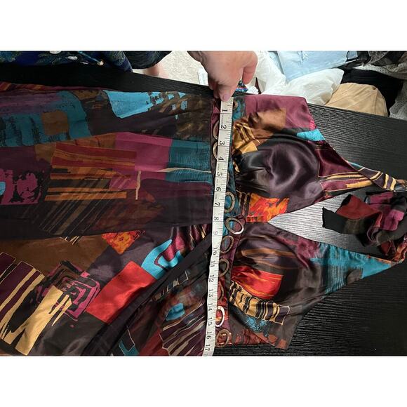 Vintage Y2K Signature by Robbie Bee Silk and Satin Sheath Dress - Picture 7 of 9